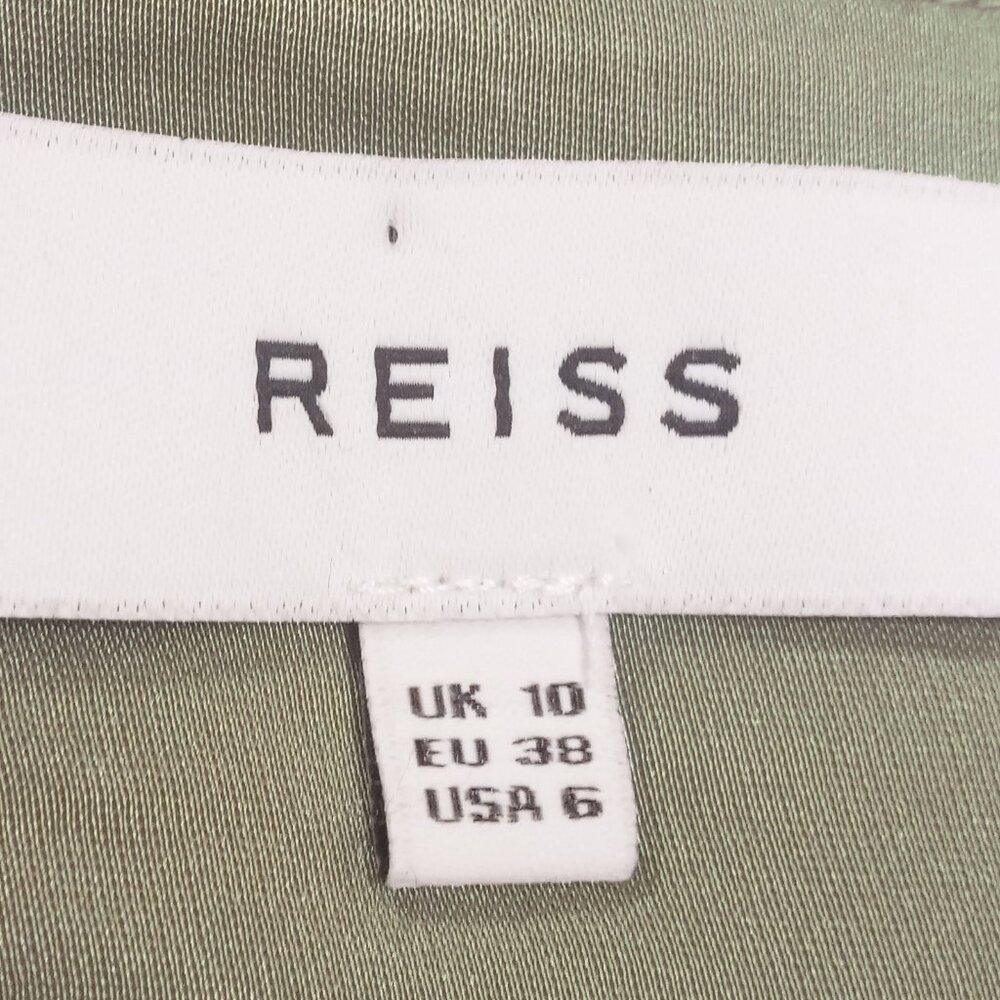 Reiss Cream Asymmetrical Sleeveless Draped Dress - Picture 6 of 8